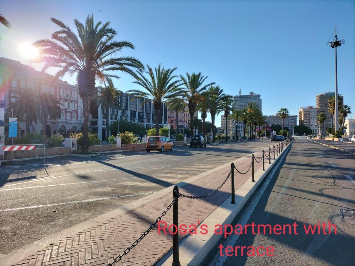 Rosa'S Apartment With Terrace Cagliari Eksteriør billede